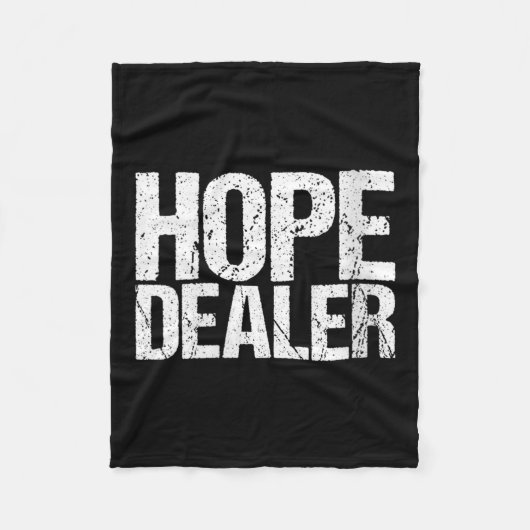 Womens Motivational Hope Er V-neck Fleece Deken (Voorkant)