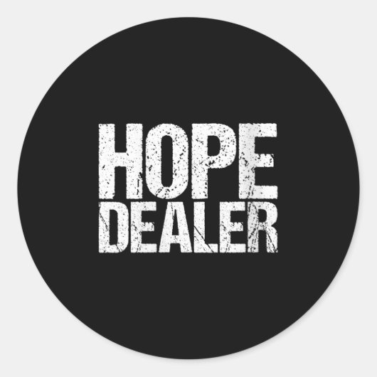 Womens Motivational Hope Er V-neck  Ronde Sticker (Voorkant)