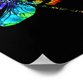 Womens Motivational Insration Gift Dragonfly Poster (Hoek)