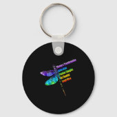 Womens Motivational Insration Gift Dragonfly  Sleutelhanger (Voorkant)