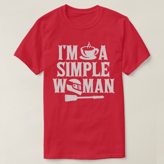 Womens Motorcycle Biking Biker T-shirt (Design voorkant)