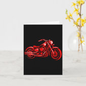 Women's Motorcycle Heart Biker Valentines Day Ride Kaart (Gele Bloem)