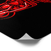 Women's Motorcycle Heart Biker Valentines Day Ride Poster (Hoek)