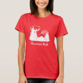 Women's Mountain High Camp wit logo donker t-shirt (Voorkant)