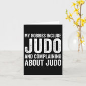 Womens My Hobbies Include Judo Funny Judoka V-neck Kaart (Gele Bloem)