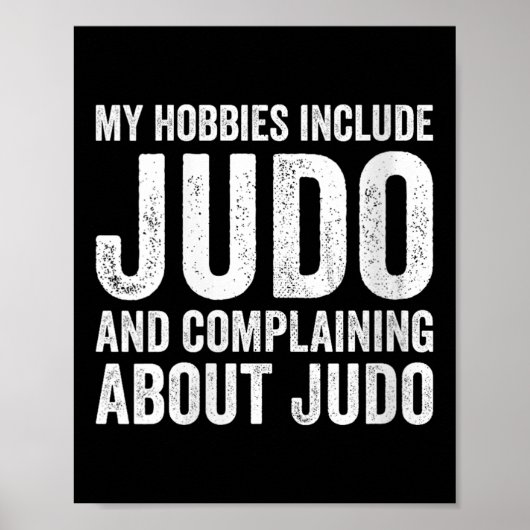 Womens My Hobbies Include Judo Funny Judoka V-neck Poster (Voorkant)