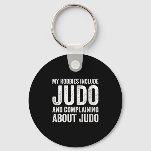 Womens My Hobbies Include Judo Funny Judoka V-neck Sleutelhanger (Voorkant)