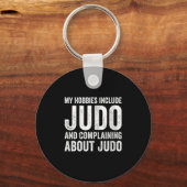 Womens My Hobbies Include Judo Funny Judoka V-neck Sleutelhanger (Voorkant)