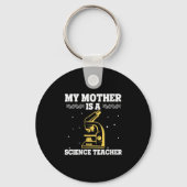 Womens My Mother Is Science Teacher Proud Stem Mom Sleutelhanger (Voorkant)