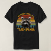 Womens My Spirit Animal is een prullenbak Panda Fu T-shirt (Design voorkant)