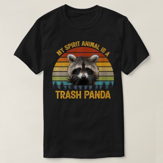 Womens My Spirit Animal is een prullenbak Panda Fu T-shirt (Design voorkant)