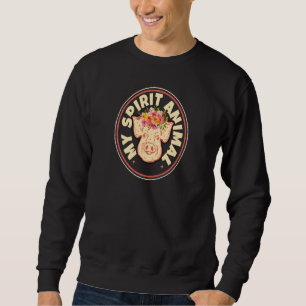 Womens My Spirit Animal Pig Farmer Cute Flo Trui