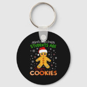 Womens My Students Are Smart Cookies Christmas Gin Sleutelhanger (Voorkant)