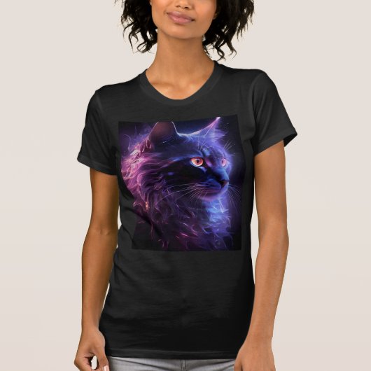 Women's mystic cat t-shirt (Voorkant)