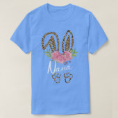 Womens Nana Bunny Ears Paasdag Cute Leopard Pri T-shirt (Design voorkant)