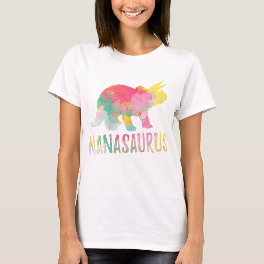 Womens Nanasaurus T-Shirt Nanasaur Cute Nana  (Voorkant)