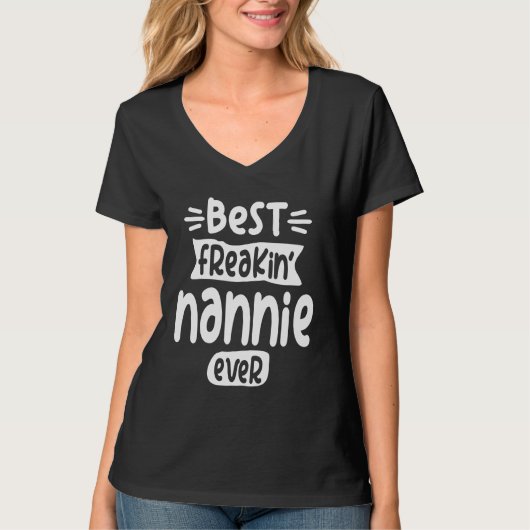 Womens Nannie Grandma Mama T-shirt (Voorkant)
