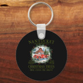 Womens Nantucket Ma Farm Fresh Christmas Trees Gre Sleutelhanger (Voorkant)