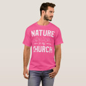 Womens Nature Is My Church Ghost Hunting Halloween T-shirt (Voorkant volledig)