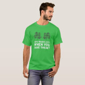 Womens Naughty St Patricks Day, die geld nodig hee T-shirt (Voorkant volledig)