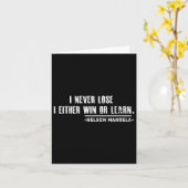 Womens Nelson Mandela's Motivational Quote V-neck  Kaart (Gele Bloem)