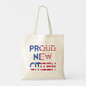 Womens New American Citizen Gif US Flag Citizenshi Tote Bag (Achterkant)