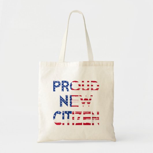 Womens New American Citizen Gif US Flag Citizenshi Tote Bag (Voorkant)