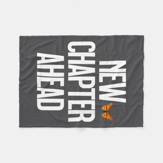 Women's New Chapter Ahead Monarch Butterfly New Be Fleece Deken (Voorkant (Horizontaal))