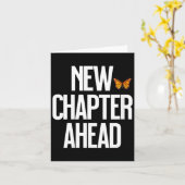 Women's New Chapter Ahead Monarch Butterfly New Be Kaart (Gele Bloem)