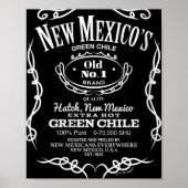 Womens New Mexico's Old No. 1 Hatch Green Chile No Poster (Voorkant)