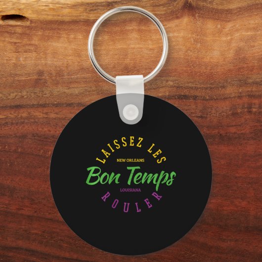 Womens New Orleans Louisiana Mardi Gras Usa Souven Sleutelhanger (Voorkant)