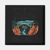 Womens New River Gorge West Virginia National Park Magneet (Voorkant)