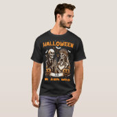 Womens New Wife And Husband Our First Halloween As T-shirt (Voorkant volledig)