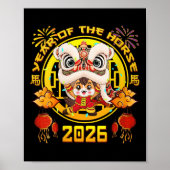 Womens New Year 2026 Chinese Horse The Year Of The Poster (Voorkant)