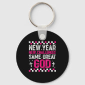 Womens New Year New Challenges Same Great God 2026 Sleutelhanger (Voorkant)