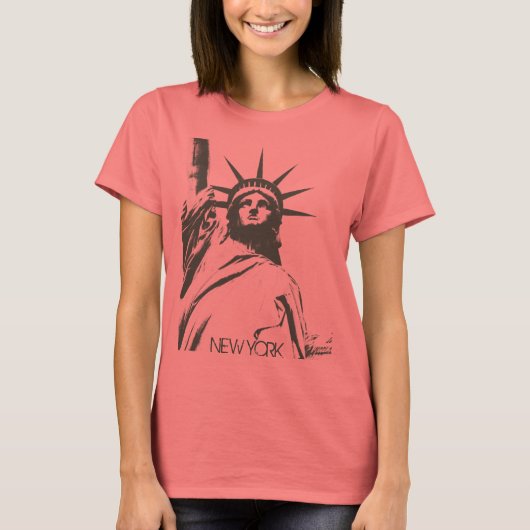 Women's New York Shirt Statue of Liberty T-shirt (Voorkant)