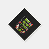 Womens Nice Naughty I Tried Funny KerstTree L Servet (Hoek)