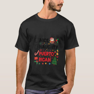 Womens Nice Naughty Puerto Rican Puerto Rico Women T-shirt