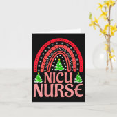 Womens Nicu Nurse Christmas Crew Nurselife Nursing Kaart (Gele Bloem)