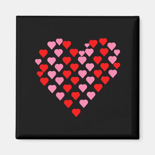 Women's Nk And Red Hearts Lovers Funny Valentine’s Magneet (Voorkant)