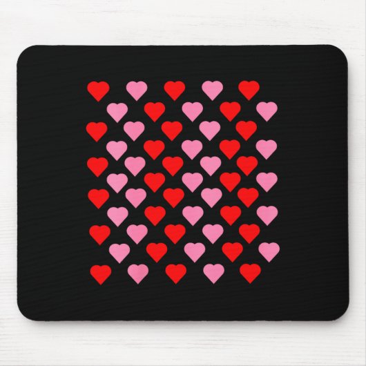 Women's Nk And Red Hearts Lovers Funny Valentine’s Muismat (Voorkant)