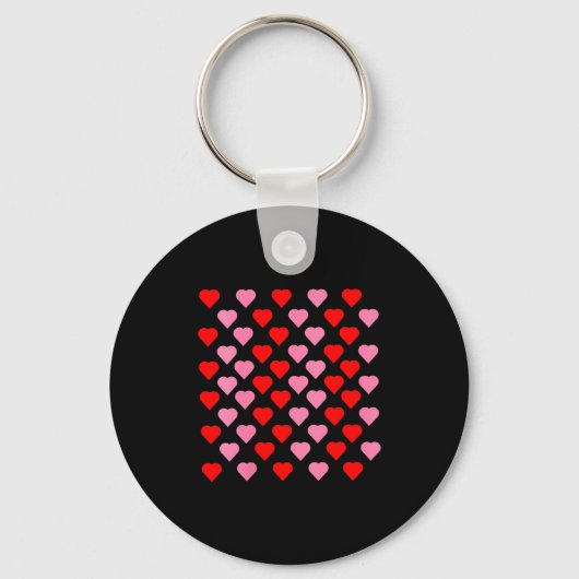 Women's Nk And Red Hearts Lovers Funny Valentine’s Sleutelhanger (Voorkant)