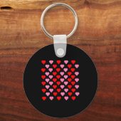 Women's Nk And Red Hearts Lovers Funny Valentine’s Sleutelhanger (Voorkant)