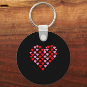 Women's Nk And Red Hearts Lovers Funny Valentine’s Sleutelhanger (Voorkant)
