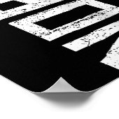 Womens No Kings Protest Sign Vertical Nope V-neck  Poster (Hoek)