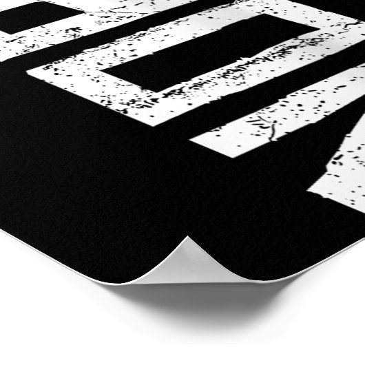 Womens No Kings Protest Sign Vertical Nope V-neck  Poster (Hoek)