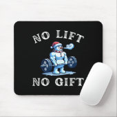 Womens No Lift No Gift Funny Workout Snowman Chris Muismat (Met muis)