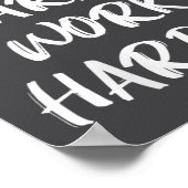 Womens Nobody Cares Work Harder Sarcastic Motivati Poster (Hoek)