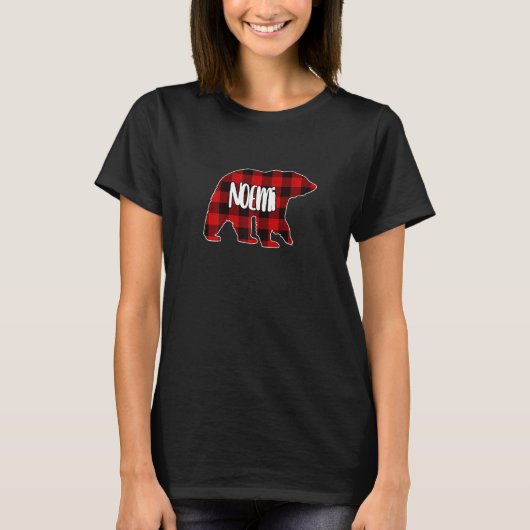 Womens Noemi Beer Custom Red Buffalo Pset Christm T-shirt (Voorkant)