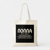 Womens Nonna Moederdag T-shirt met Nonna Definitio Tote Bag (Achterkant)